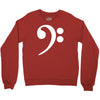 bass cleff funny Crewneck Sweatshirt