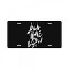 all time low graffiti License Plate