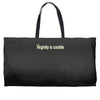 virginity is curable tee Weekender Totes