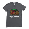 angry pumkin Ladies Fitted T-Shirt