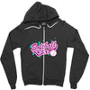 softball diva neon Zipper Hoodie