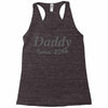 personalised daddy (2) Racerback Tank
