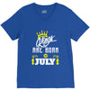 Kings Are Born In July V-Neck Tee