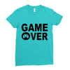 game over Ladies Fitted T-Shirt
