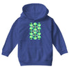 sad alien and daisy nineties grunge pattern Youth Hoodie