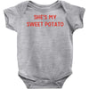 she's my sweet potato Baby Bodysuit