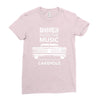 driver picks the music passenger shuts his cakehole Ladies Fitted T-Shirt