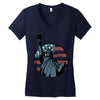 us flag 2 Women's V-Neck T-Shirt