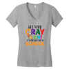 Get Your Cray On It's Last Day Of School Women's V-Neck T-Shirt