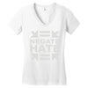 negate hate Women's V-Neck T-Shirt