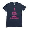 keep calm and drink champagne Ladies Fitted T-Shirt