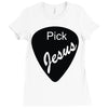 pick jesus bible Ladies Fitted T-Shirt