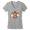 angry Women's V-Neck T-Shirt