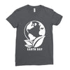earth day planet Ladies Fitted T-Shirt