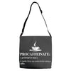 Procaffeinate Noun Adjustable Strap Totes