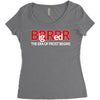 big red brrr - frost football Women's Triblend Scoop T-shirt