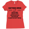 Sagittarius Woman Ladies Fitted T-Shirt
