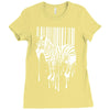 banksy street art zebra bar code Ladies Fitted T-Shirt