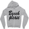 beach please Zipper Hoodie