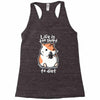 fat life Racerback Tank