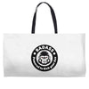 badass bad angry primate Weekender Totes