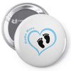 Baby Boy with Heart Any Name Customized Pin-back button