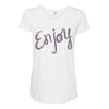 cute enjoy Maternity Scoop Neck T-shirt