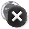cross logo Pin-back button