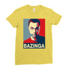 bazinga poster, ideal birthday gift or present Ladies Fitted T-Shirt