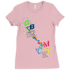 rgb cmyk Ladies Fitted T-Shirt