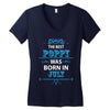The Best Poppy Was Born In July Women's V-Neck T-Shirt
