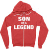 Dad The Man The Myth The Legend - Son Of A Legend Family Matching Zipper Hoodie