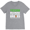 Vegan Because Plant Powered Badass V-Neck Tee