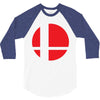 smash bros tribute unisex vinyl 3/4 Sleeve Shirt