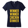 winner winner chicken dinner 2 Women's V-Neck T-Shirt