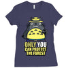 protect the forest (2) Ladies Fitted T-Shirt
