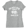 soccer takes balls Ladies Fitted T-Shirt