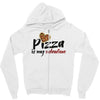 pizza is my valentine 56 Zipper Hoodie