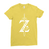 the legend of zelda - breath of the wild white logo Ladies Fitted T-Shirt
