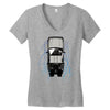 delorean 2 Women's V-Neck T-Shirt