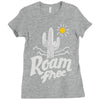 roam free Ladies Fitted T-Shirt