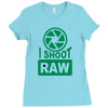 i shoot raw photography camera photograph Ladies Fitted T-Shirt