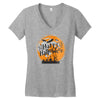happy halloween 1 Women's V-Neck T-Shirt