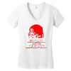 dawn of the dead retro 70s horror zombie film Women's V-Neck T-Shirt