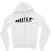 evolution of snooker or pool ape to player mens black new t shirt top Zipper Hoodie