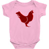 chiken red Baby Bodysuit