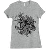 lion zentangle Ladies Fitted T-Shirt