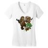 power critters Women's V-Neck T-Shirt