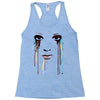 watercolor eyes Racerback Tank