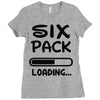 six pack loading Ladies Fitted T-Shirt